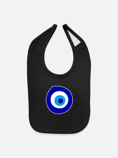 evil eye - Baby Bib - black - Front