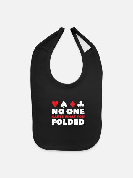 Poker - Baby Bib - black - Front