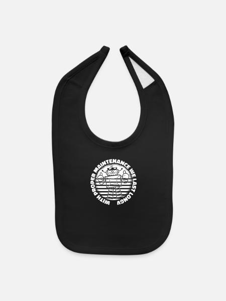 Robotics Robots - Baby Bib - black - Front