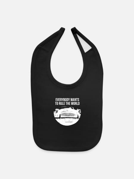Everybody Wants To Rule The World Apparel - Baby Bib - black - Front
