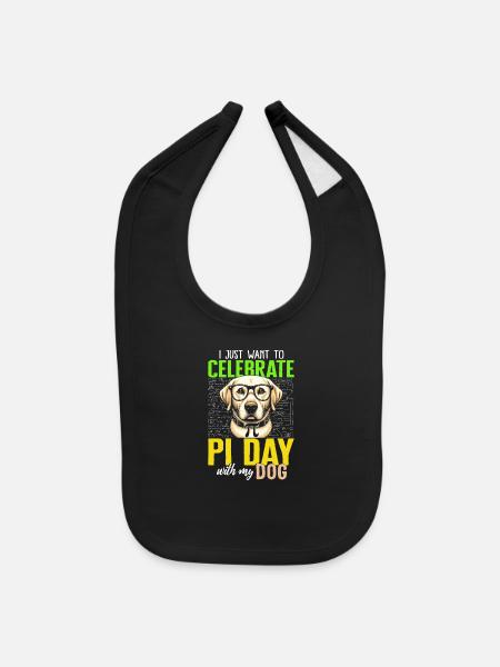 Chemise Pi Day, je veux juste célébrer Pi Day - Bavette pour bébé - noir - Devant