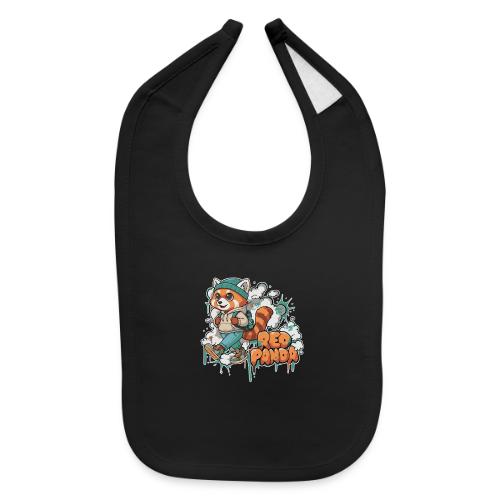 Red Panda Street Graffiti Vibes - Baby Bib