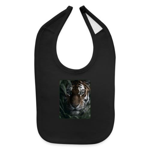 Tiger Jungle Eyes Wildlife Design - Baby Bib