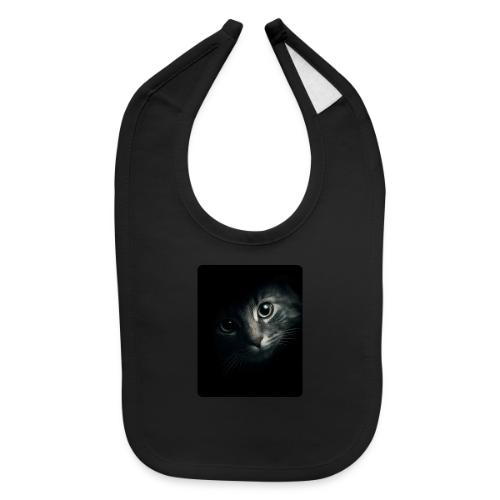 Cat Face in Shadow Close-Up Design - Baby Bib