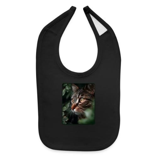 Tabby Cat Jungle Eyes Design - Baby Bib