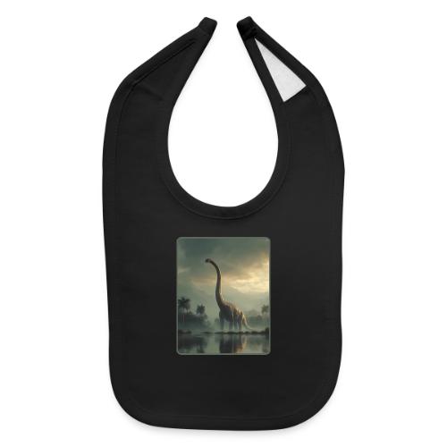 Brachiosaurus Misty Lake Design - Baby Bib