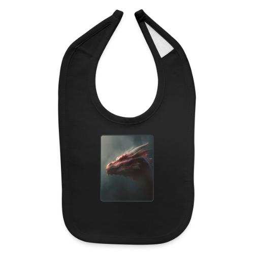 Red Dragon Fog Portrait Design - Baby Bib