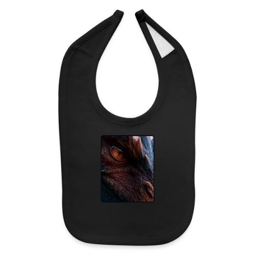 Fierce Ancient Dragon Portrait Design - Baby Bib