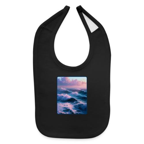 Dreamy Pastel Ocean Sunset Art - Baby Bib
