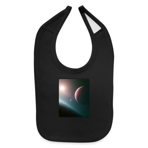 Deep Space Planet Horizon Art - Baby Bib