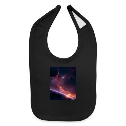 Cosmic Sunset Nebula Space Art - Baby Bib