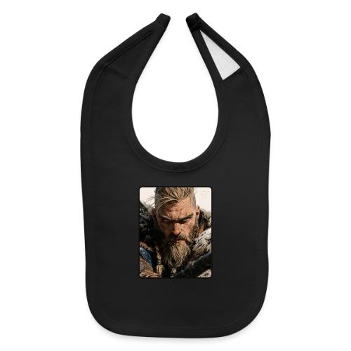 Fierce Viking Warrior Portrait - Baby Bib