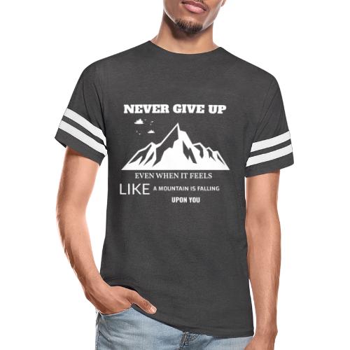 Never Give Up - Men's Football Tee