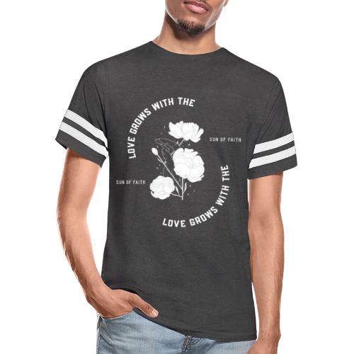 Love Grows With The Sun Of Faith - Men's Football Tee