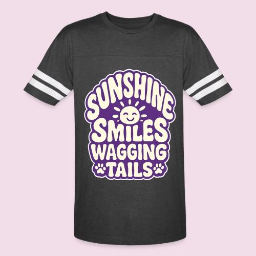Sunshine Smiles Wagging Tails - Men's Football Tee
