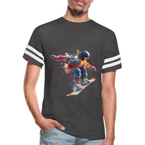Snowboarding: Frozen Flight - Men's Football Tee