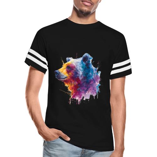 Watercolor Bear Portrait - Men's Football Tee
