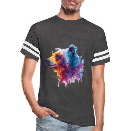 Watercolor Bear Portrait - Men's Football Tee