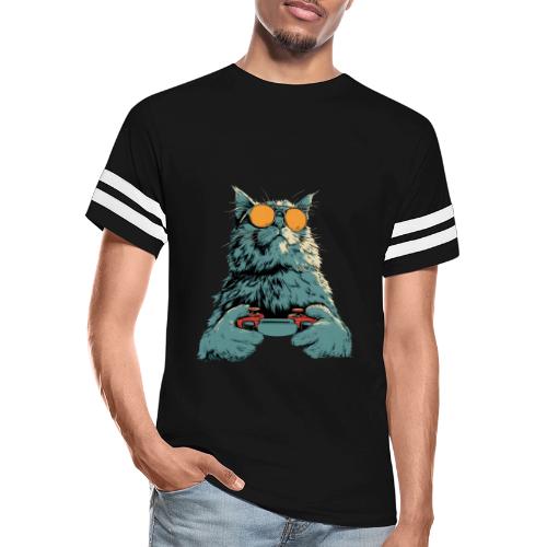 Cat: Fluff Mode On - Men's Football Tee