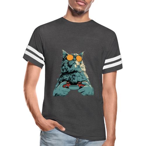 Cat: Fluff Mode On - Men's Football Tee