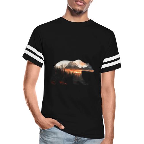 Canada Bear: fiery tones - Men's Football Tee