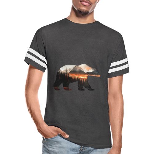 Canada Bear: fiery tones - Men's Football Tee