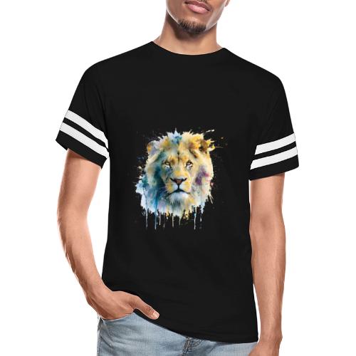Splash-Art Lion Face - Men's Football Tee