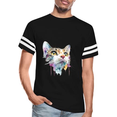 Chromatic Cat Splash - Men's Football Tee