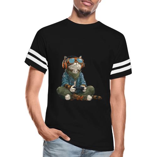 Cat: Purrfect Player - Men's Football Tee