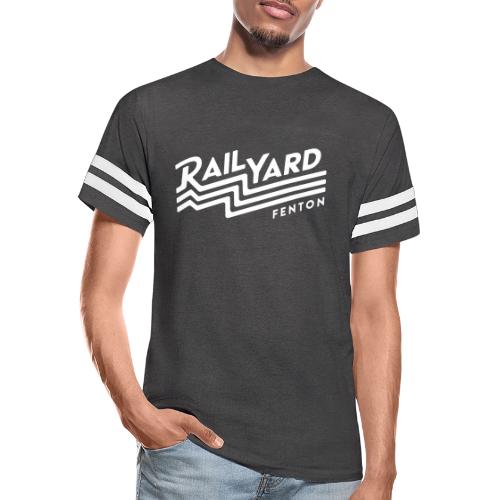 White Railyard Logo - Men's Football Tee