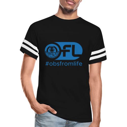 Observations from Life Logo with Hashtag - Men's Football Tee