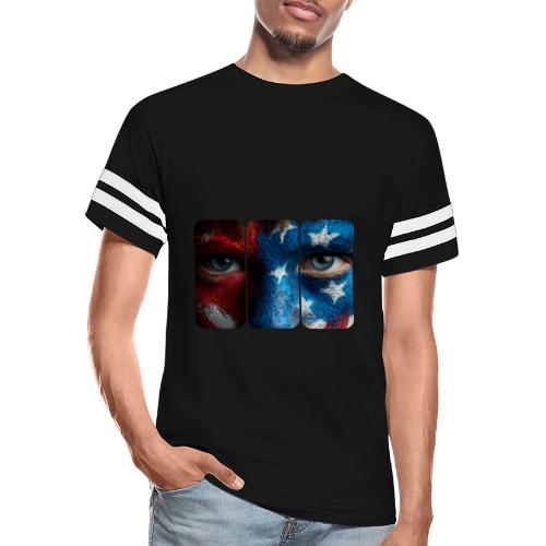 USA: Painted for the Flag - Men's Football Tee