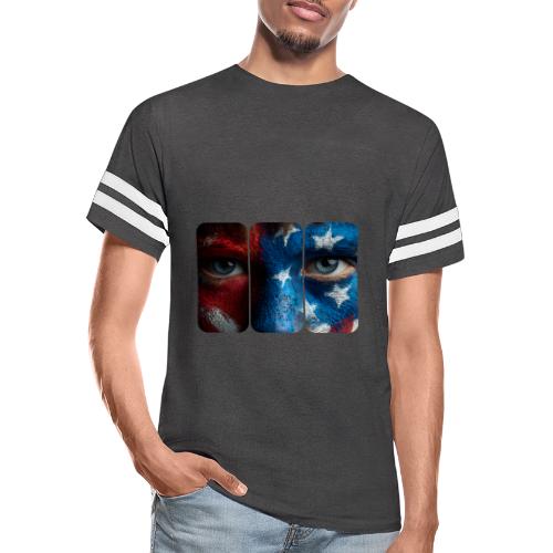 USA: Painted for the Flag - Men's Football Tee