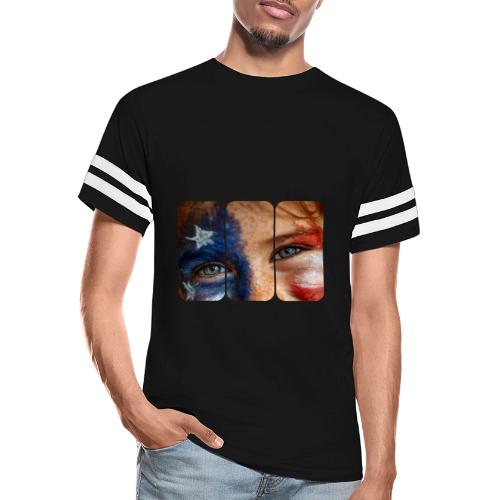 USA: Patriot Gaze - Men's Football Tee
