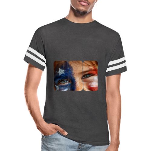 USA: Patriot Gaze - Men's Football Tee