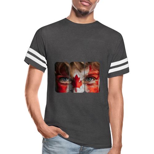 Canada: Maple Leaf Gaze - Men's Football Tee