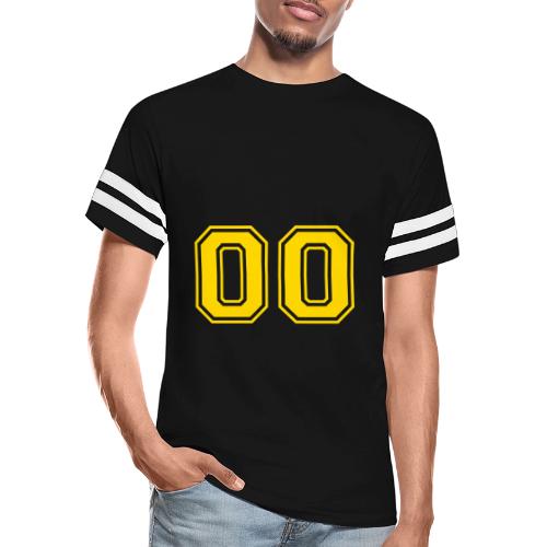 Number 00 in a classic athletic collegiate font - Men's Football Tee