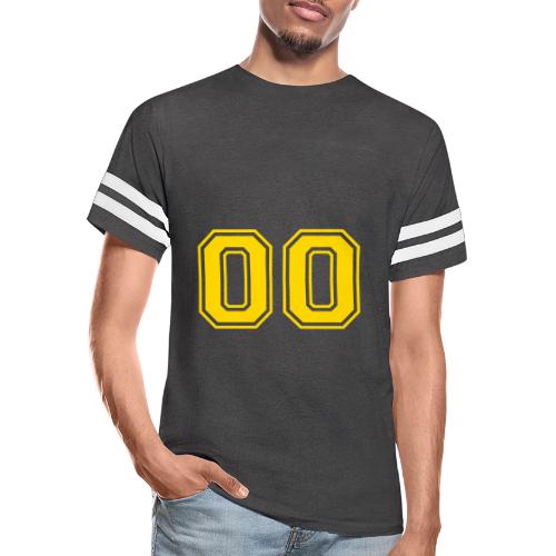Number 00 in a classic athletic collegiate font - Men's Football Tee