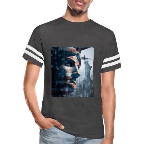USA: Liberty in Three Visions - Men's Football Tee
