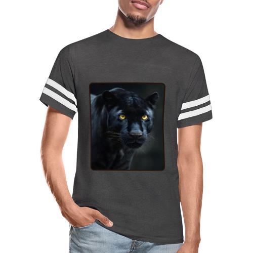 Black Panther Glowing Eyes Design - Men's Football Tee