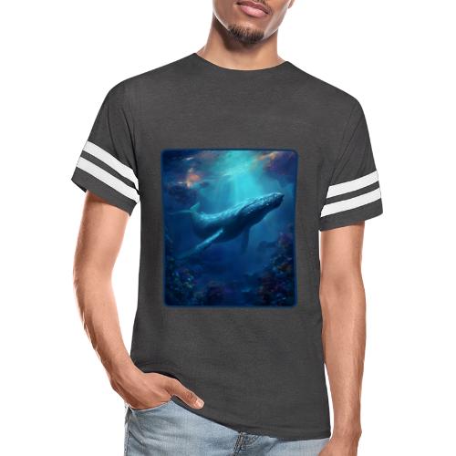 Humpback Whale Ocean Reef Design - Men's Football Tee