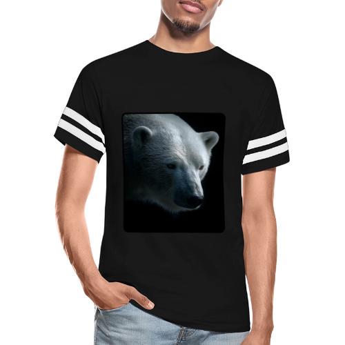 Polar Bear Close-Up Wildlife Design - Men's Football Tee