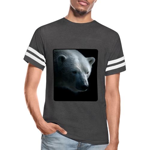 Polar Bear Close-Up Wildlife Design - Men's Football Tee
