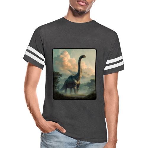Brachiosaurus Prehistoric Scene Design - Men's Football Tee