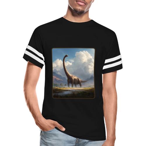 Brachiosaurus Valley Landscape Design - Men's Football Tee