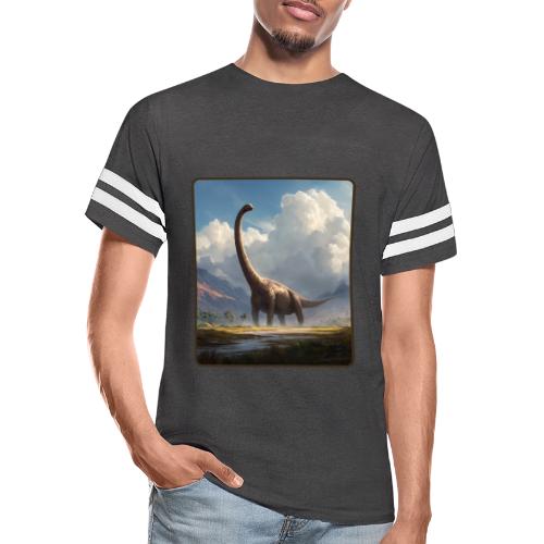Brachiosaurus Valley Landscape Design - Men's Football Tee