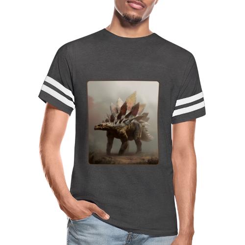 Stegosaurus Misty Forest Design - Men's Football Tee
