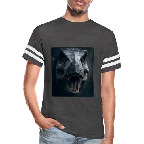T Rex Cinematic Close-Up Design - Men's Football Tee