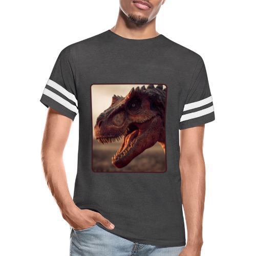 T Rex Roaring Close-Up Design - Men's Football Tee