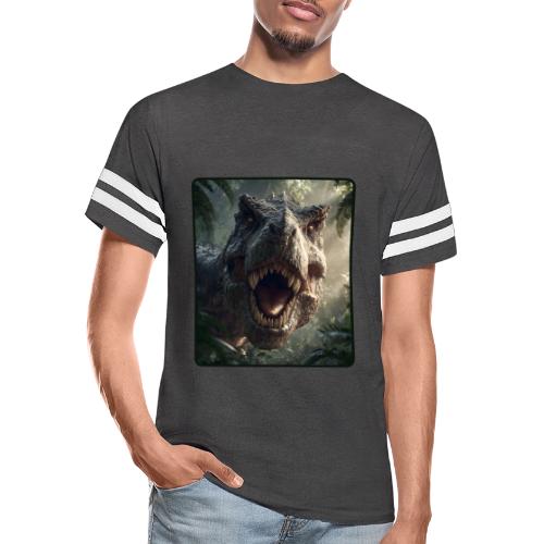 T Rex Jungle Roar Design - Men's Football Tee